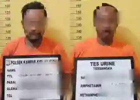 Polsek Kampar Kiri Hilir Tangkap Dua Pelaku PETI di Desa Simalinyang