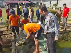 Dukung Ketahanan Pangan Nasional, Warga Binaan Rutan Rengat Hasilkan 50 Kg Ikan Air Tawar