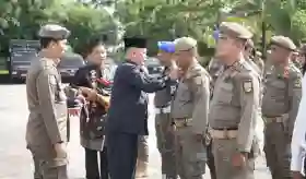  Plt. Bupati Kuansing Pimpin Apel Gelar Pasukan Pengamanan Pacu Jalur
