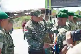 Perkuat Pertahanan Riau, Menhan Sjafrie Cek Pembangunan Dua Batalyon Baru