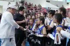 PB MI Ciptakan Muay Thai Aerobik, Menpora Erick Puji LaNyalla Lakukan Pengembangan dari Grassroot