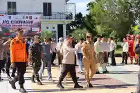  Polres Rohil dan Pemkab Perkuat Sinergi Cegah Karhutla