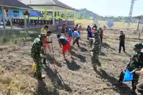 TMMD Ke-129 Tak Hanya Membangun, Tapi Juga Menanam Harapan Melalui Ketahanan Pangan