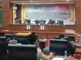 DPRD Rohil Gelar Rapat Dengan Agenda Pandangan Fraksi Terhadap Ranperda RPJMD 2025- 2029