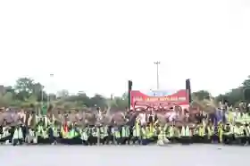 Kapolres Rohil Hadiri Apel Akbar Satkamling Polda Riau di Kota Dumai