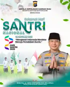 Kapolda Riau: Santri Pilar Bangsa, Jaga Moral dan Teruslah Berkontribusi!