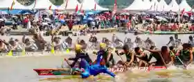 10 Jalur Terbaik Meriahkan Pacu Jalur Eksebisi Hari Santri 2025 di Teluk Kuantan