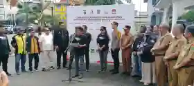 Ketua DPRD Rohil Bacakan Ikrar Naskah Deklarasi Kampanye Pemilu Damai Tahun 2024
