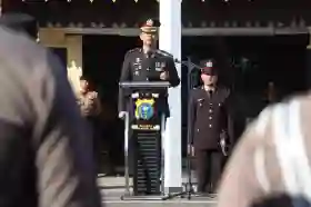 Pimpin Upacara Hari Pahlawan, Kapolres Inhu Ajak Menjadi Pahlawan Demokrasi