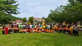 Kapolsek LBJ Ajak Partisipasi Pimpinan Kecamatan Dan Siswa Berkontribusi Dalam Gerakan Tanam 21.000 Pohon