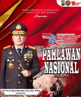 Kapolda Riau Serukan Semangat Pahlawan