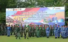 Perkokoh Kedaulatan Energi, PHR dan TNI Gelar Apel Siaga Pengamanan Objek Vital Nasional di Rumbai