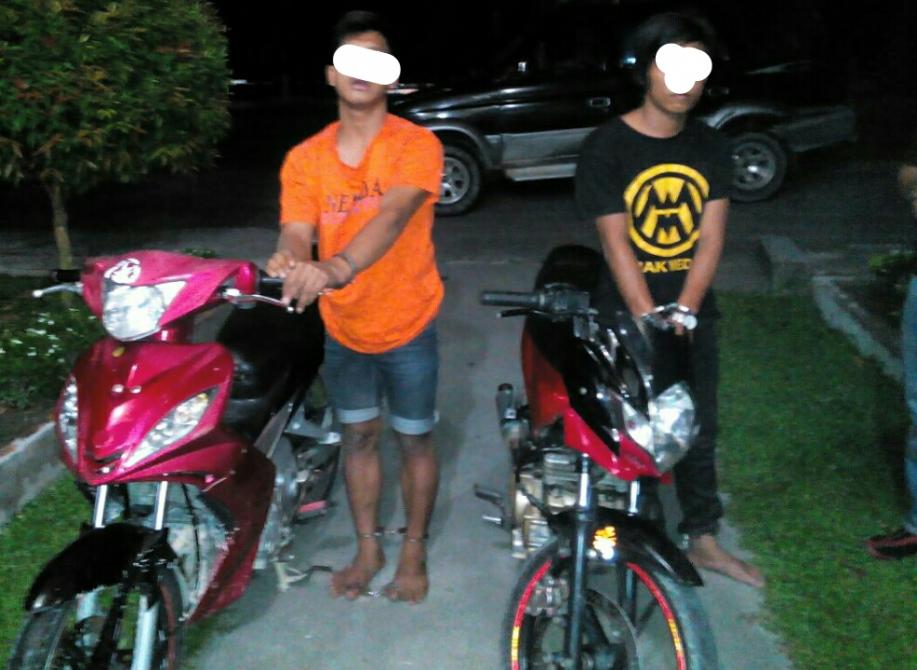 Beraksi di Seputaran SMPN 2 Pinggir, dua Pelaku Curanmor ini Berhasil Dibekuk | Peristiwa, 