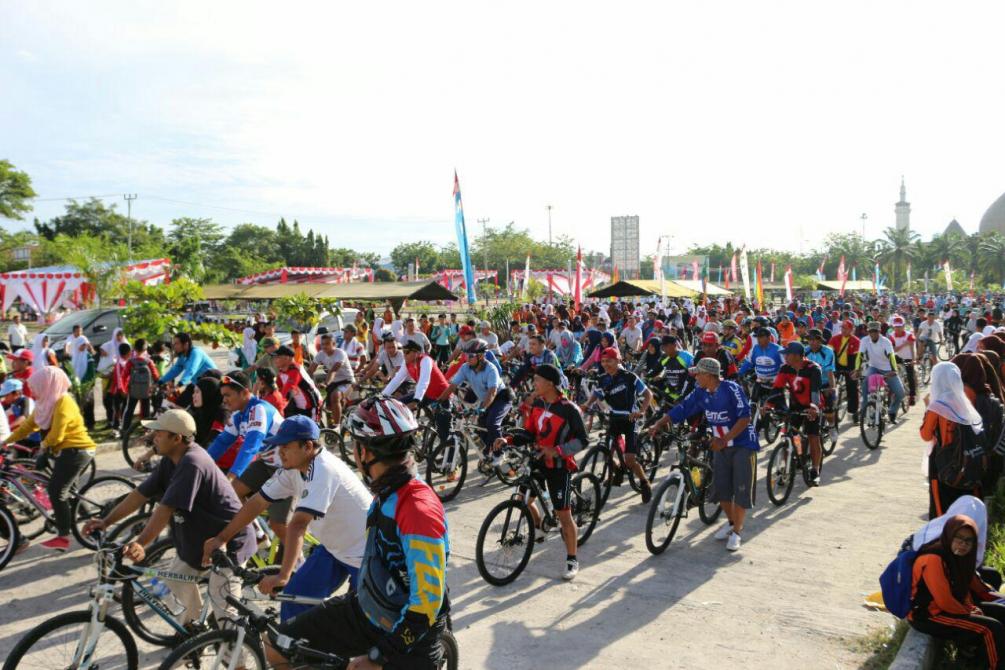 Jelang Perayaan HUT RI Ke 71, Yonif 132/BS Gelar Kampar Merdeka Fun Bike 2016 | Sosial, 