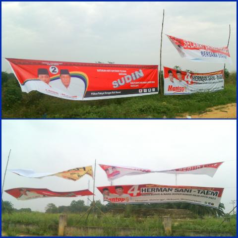 Pemasangan Baliho Paslonbup Rohil Oleh KPU Asal Asalan. | Peristiwa, 