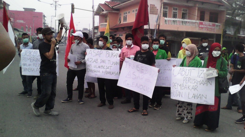 Puluhan Massa FPR Rohul Demo Lawan Asap, Minta Usut Pembakar Lahan Dan Perjarakan  | Peristiwa,