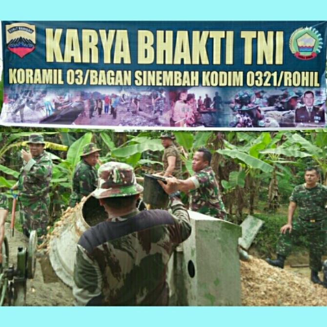 Serentak, Seluruh Koramil di Kodim 0321/Rohil Gelar Karya Bhakti | Sosial