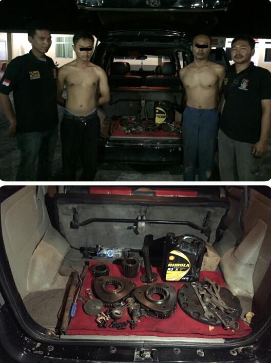 Polres Rohil Ringkus Dua Pelaku Pencuri Sparepart Alat Berat | Polres Rokan Hilir,